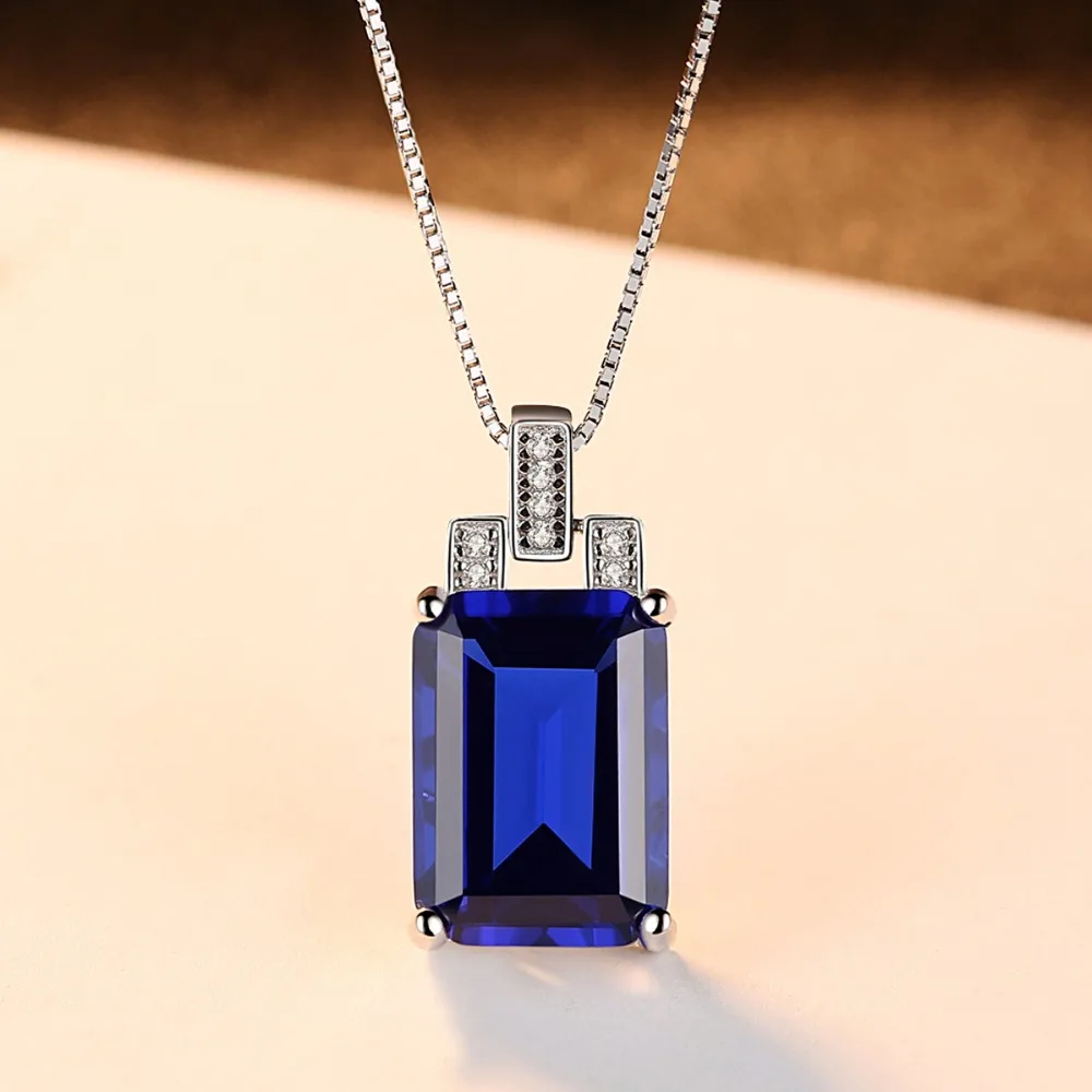 LUOTEEM, модные, Роскошные, для помолвки, подружки невесты, Bijoux, для женщин, натуральная 925 пробы, серебро, зеленый цвет, подвески, хорошее ювелирное изделие