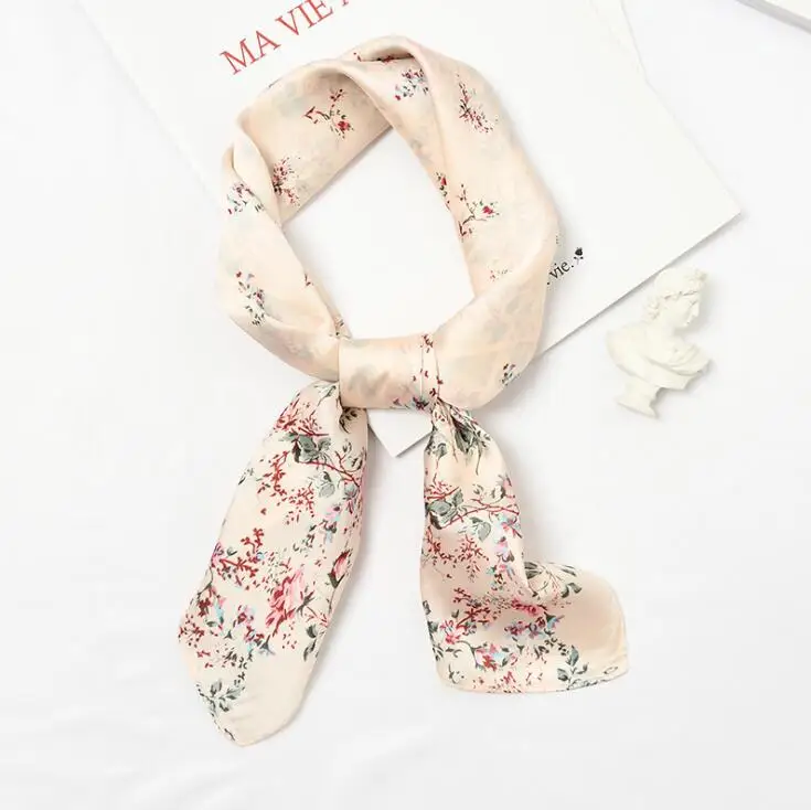Yishine 20 шт. 5 цветов Универсальный сладкий Florals для женщин сатиновая шаль шарфы для шаль шарф из искусственного шелка платок