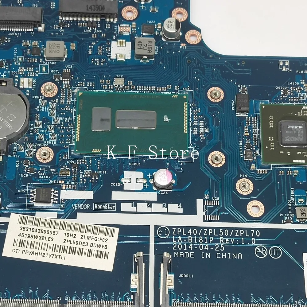 Для hp ProBook 470 G2 450 G2 материнская плата для ноутбука 807230-601 807230-001 LA-B181P I7-5500U R5 M255/HD 5500 тестирование