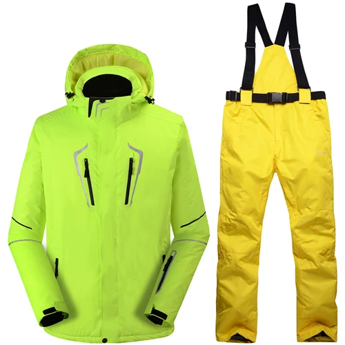 ARCTIC QUEEN мужской лыжный набор ветрозащитный водонепроницаемый Сноубординг Костюмы Набор Мужская горнолыжная куртка+ брюки - Цвет: AS PICTURE