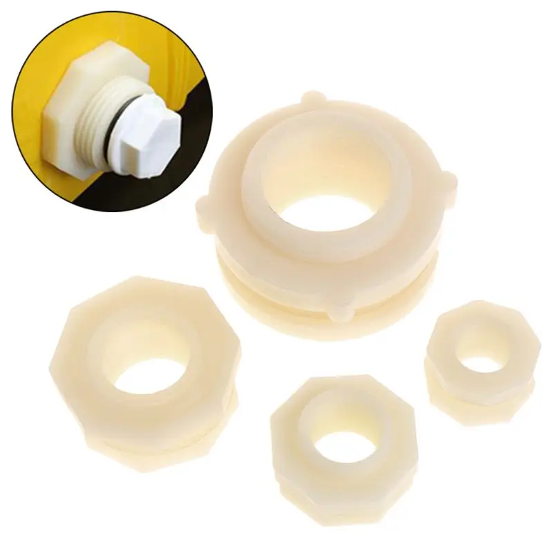 

2Pcs Plastic Connector Water Tank Pipeline Adaptor Connection Tool With Internal And External Interface For Water Pipe Dropship