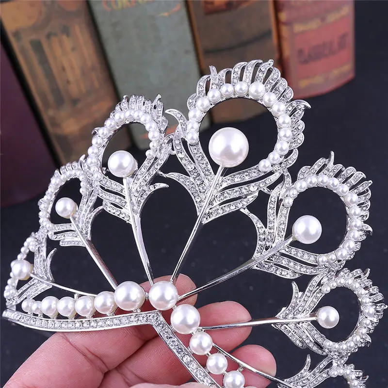 Модная Корона Miss Universe с жемчугом большого размера полностью круглая