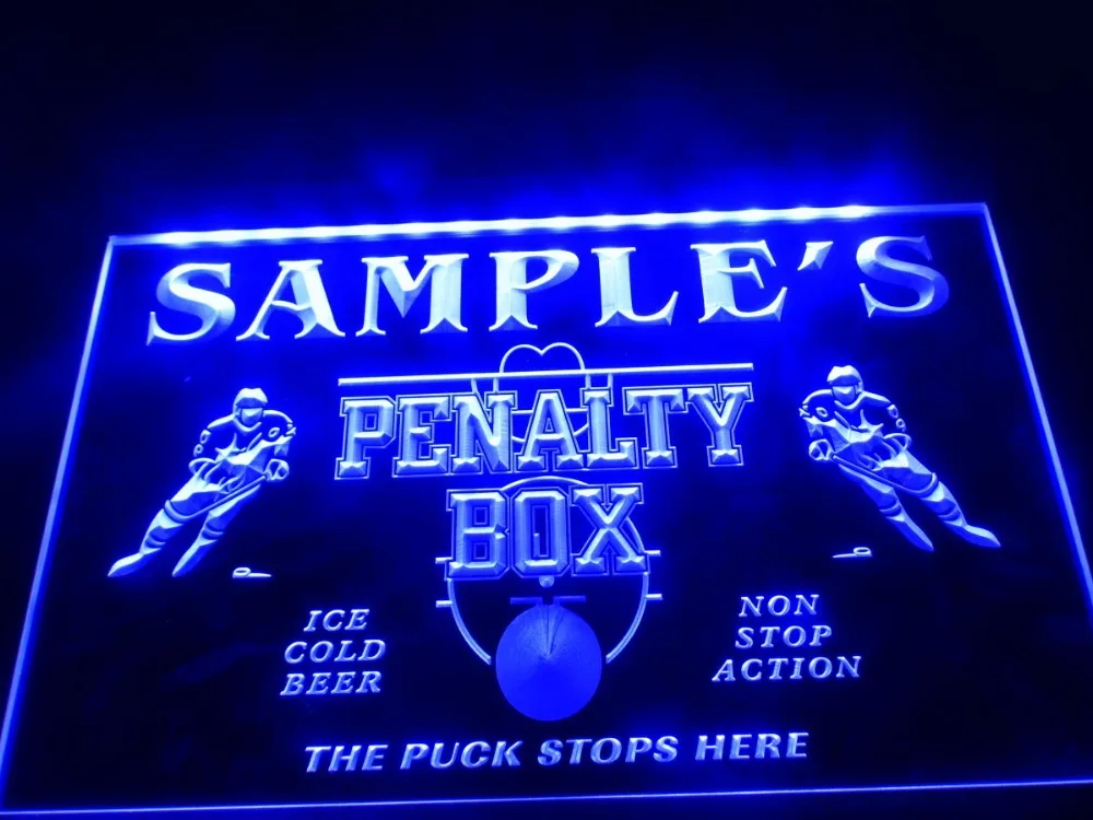 Buy DZ050 Name Personalized Custom Hockey Penatly Box