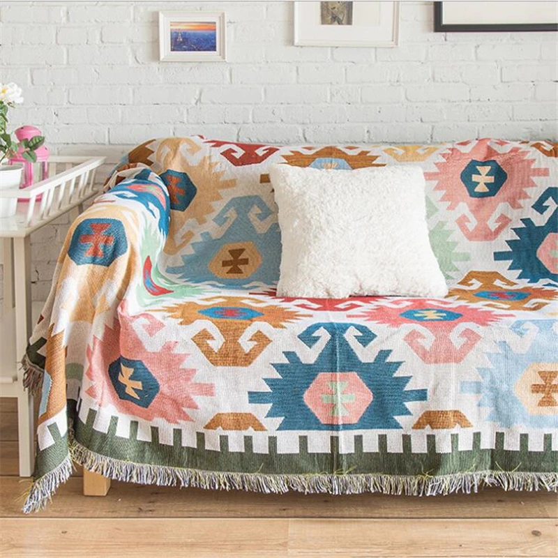 Одеяло в скандинавском стиле для дивана, дивана, декоративное покрывало, высокое качество, европейский стиль, сшитое одеяло, путешествие самолет, Здоровый Коврик