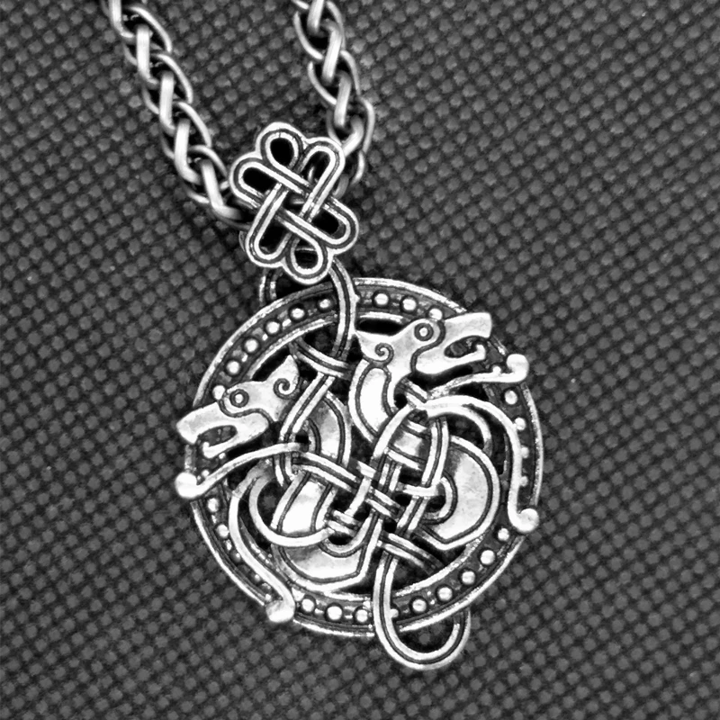 1 шт. Odin Sleipnir ожерелье с кулоном викинга Дракон Valknut Чокеры мужские ювелирные