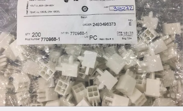 Novas e Originais 100% de Peças Cabeçalho Caixas Tyco Amp Conectores Terminais 770968-1 te 2 conectores caixas terminais 100% de peças novas e originais