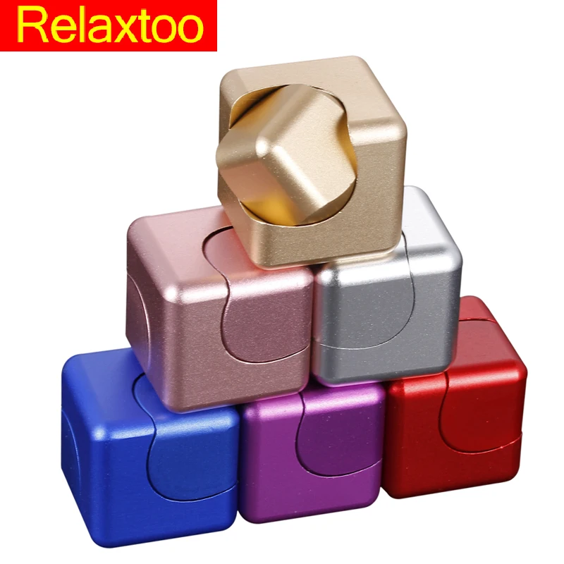 Metal Hand Fidget Spinner Detachable Finger Spinner Cube Gyro Newest Relieve Stress Adult Kid Child Rainbow Spiner Toy Gyro