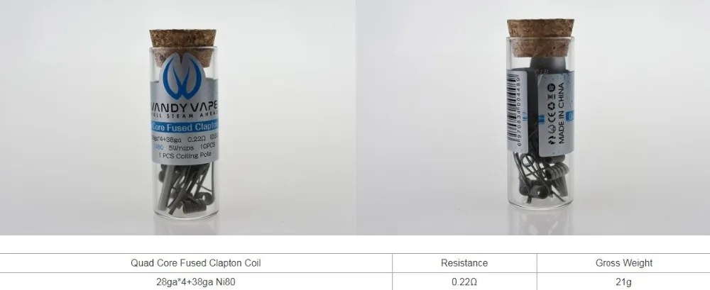 Quad Core Fused Clapton Coil