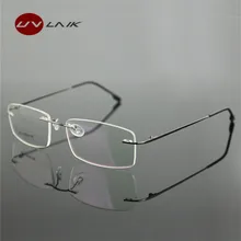 Модные Классические деловые мужские чистого титана оправ близорукость Оптические Frame Сверхлегкий Титан Половина кадр очки кадр