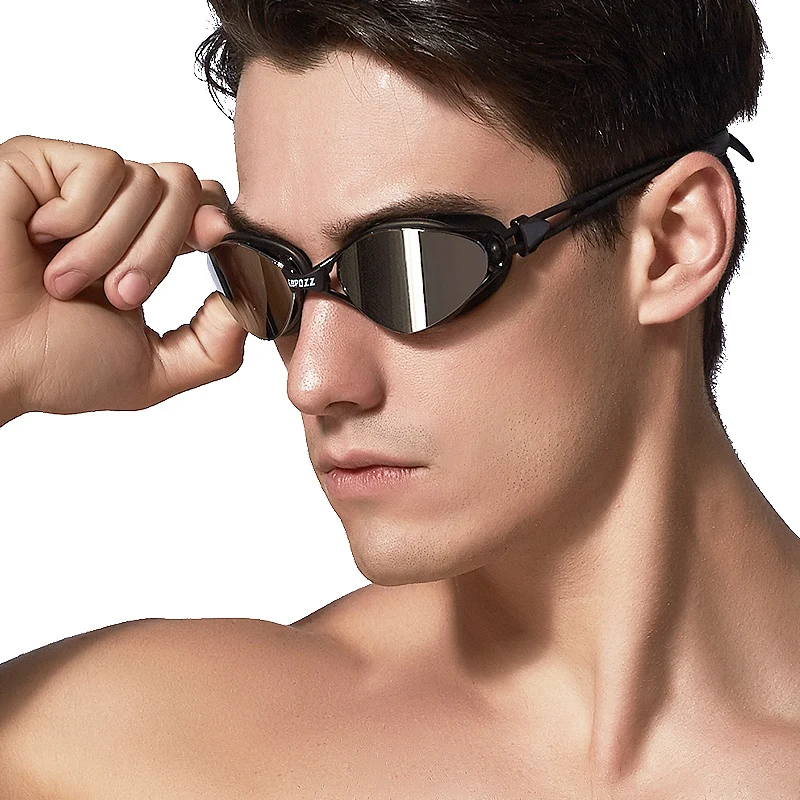 Copozz Professional Goggles Anti-Fog UV Protection Adjustable Swimming Goggles Men Women Waterproof silicone glasses Eyewear 5