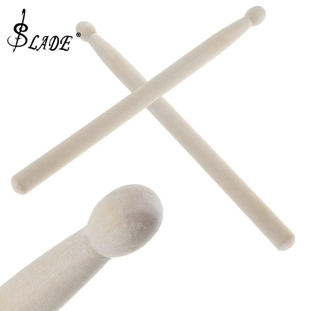 

SLADE 2pcs Maple Wood Drum Sticks with Smooth Surface for Beginner Portable Drum Accessories