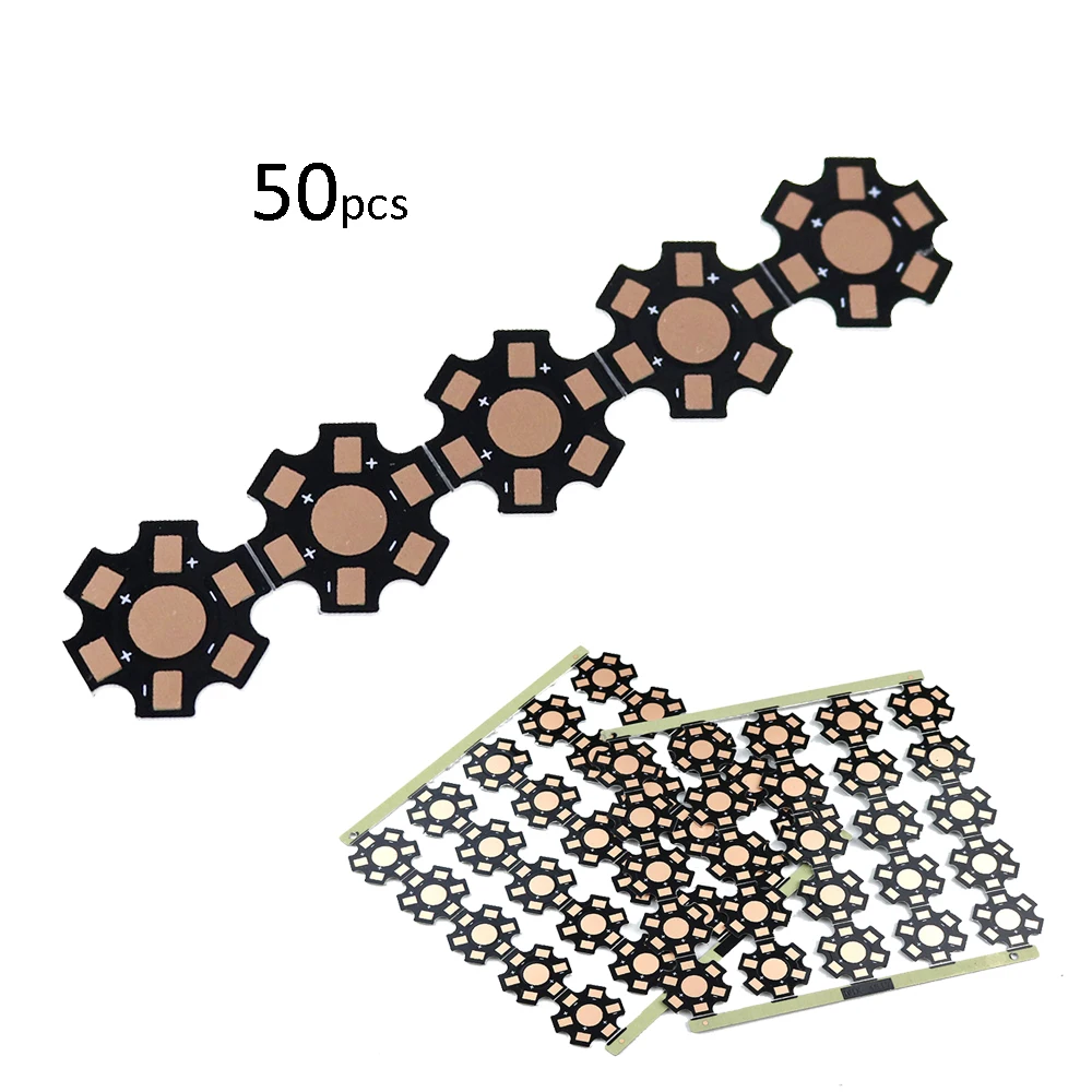 

1W 3W 5W LED Heat Sink Aluminum Base Plate PCB Board Substrate 20mm Star Kit DIY Cooling Heatsink 50pcs High Quality JQ