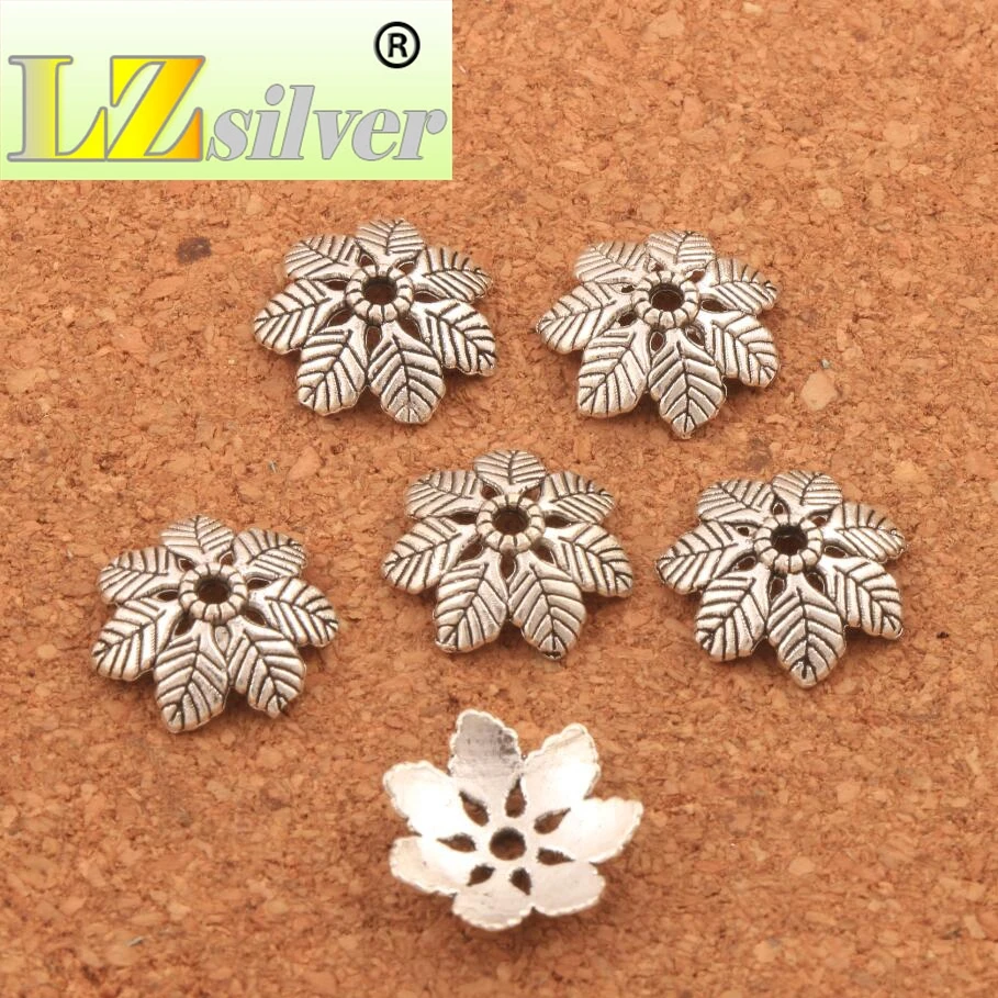 26 шт. детали для ювелирных изделий 15 3x15 мм|bead caps|jewelry findingsantique silver |