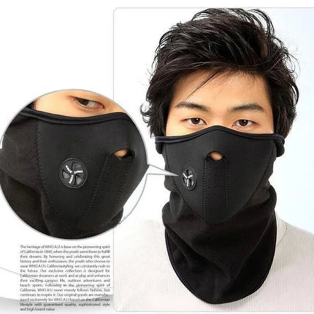 

Unisex Fashion Spring Outdoor Sports Motorcycle Bike Cycling Paintball Filter Guards Dustproof Neck Warmer Face Mask