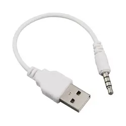 3,5 мм Мужской аудиоразъем AUX к USB 2,0 конвертер кабель Шнур для Apple Ipod MP3 аудиокабель S288