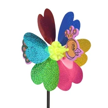 Павлин пайетки для поделок ветряная мельница ветер Spinner домашний сад двор декоративные детские игрушки