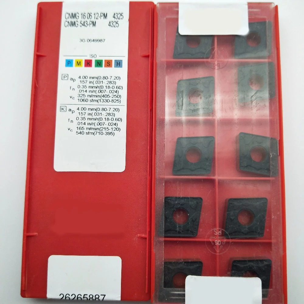 10 шт. CNMG160612-PM 4325 CNMG 543-PM 4325 фрезерный нож вставки для стали