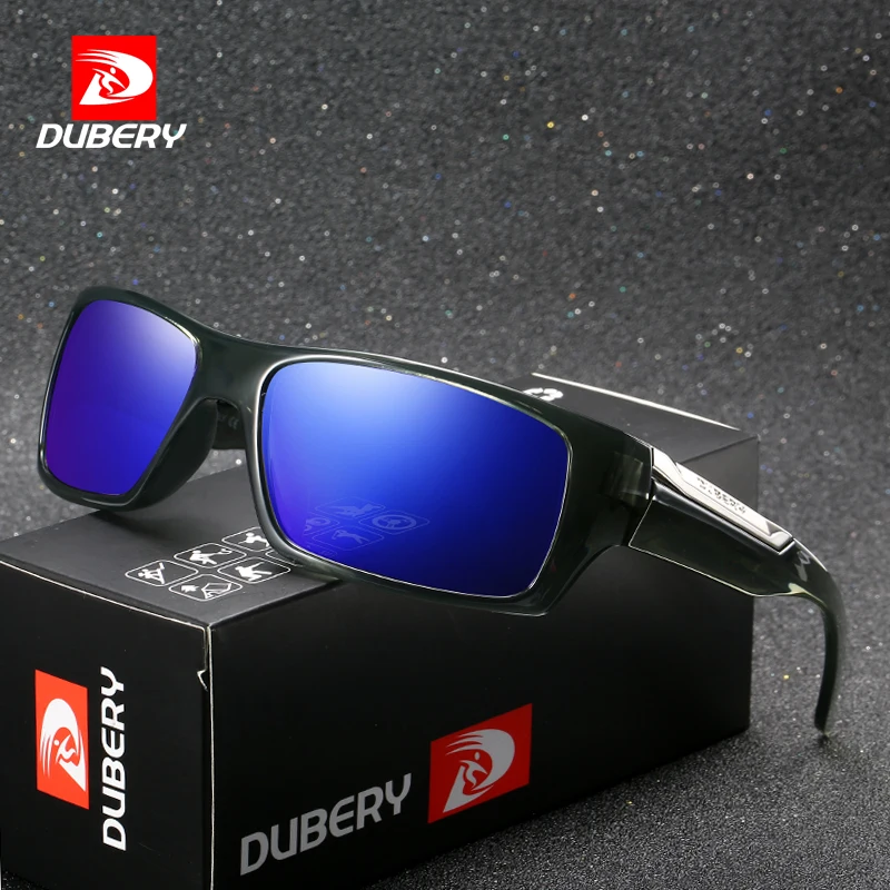 

DUBERY Brand Design Polarized HD Sunglasses Men Driving Shades Male Retro Sun Glasses For Men Summer Mirror Square Oculos UV400
