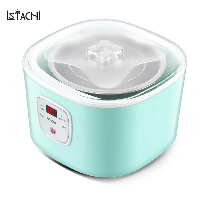 LSTACHi 1L Glass Cup Fermentation Yogurt Natto Rice Wine Maker Smart Stainless Steel Tank Full Automatic Machine In Appliances