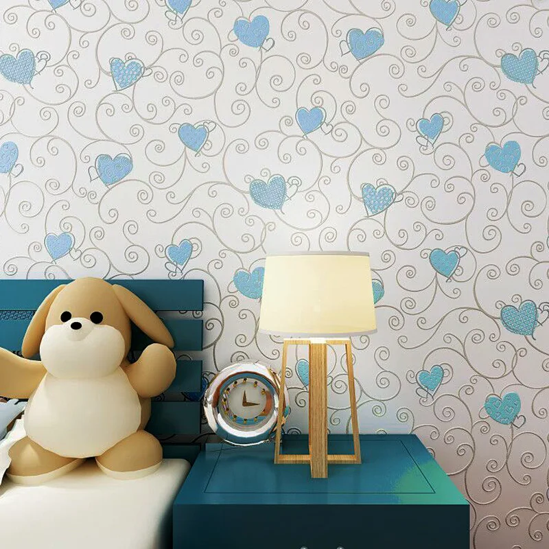 Cute Cartoon 3d Loved Heart Wallpaper Blue Pink Baby Girl Bedroom Decor Wallpapers Self Adhesive Child Rooms Wall Paper EZ132 Cute Cartoon 3d Loved Heart Wallpaper Blue Pink Baby Girl Bedroom Decor Wallpapers Self Adhesive Child Rooms Wall Paper EZ132