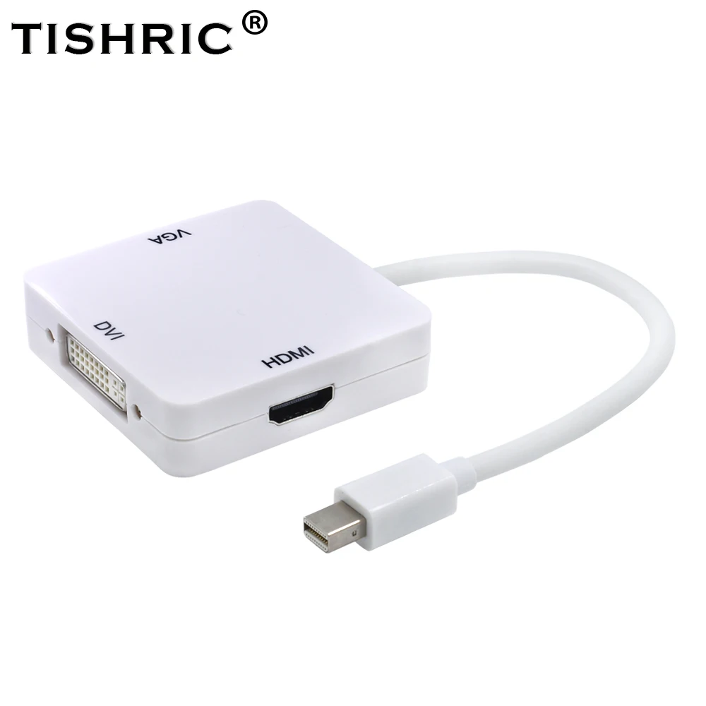 THSHRIC Thunderbolt к HDMI VGA DVI кабель 3 в 1 Mini DP Displayport адаптер портов дисплея для Mac iMac Macbook Air