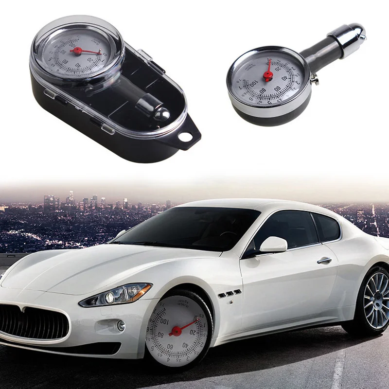 

New Auto Wheel Tire Air Pressure Gauge Meter Handle Mirror Shaped Vehicle Motorcycle Car Tyre Tester CSL2018