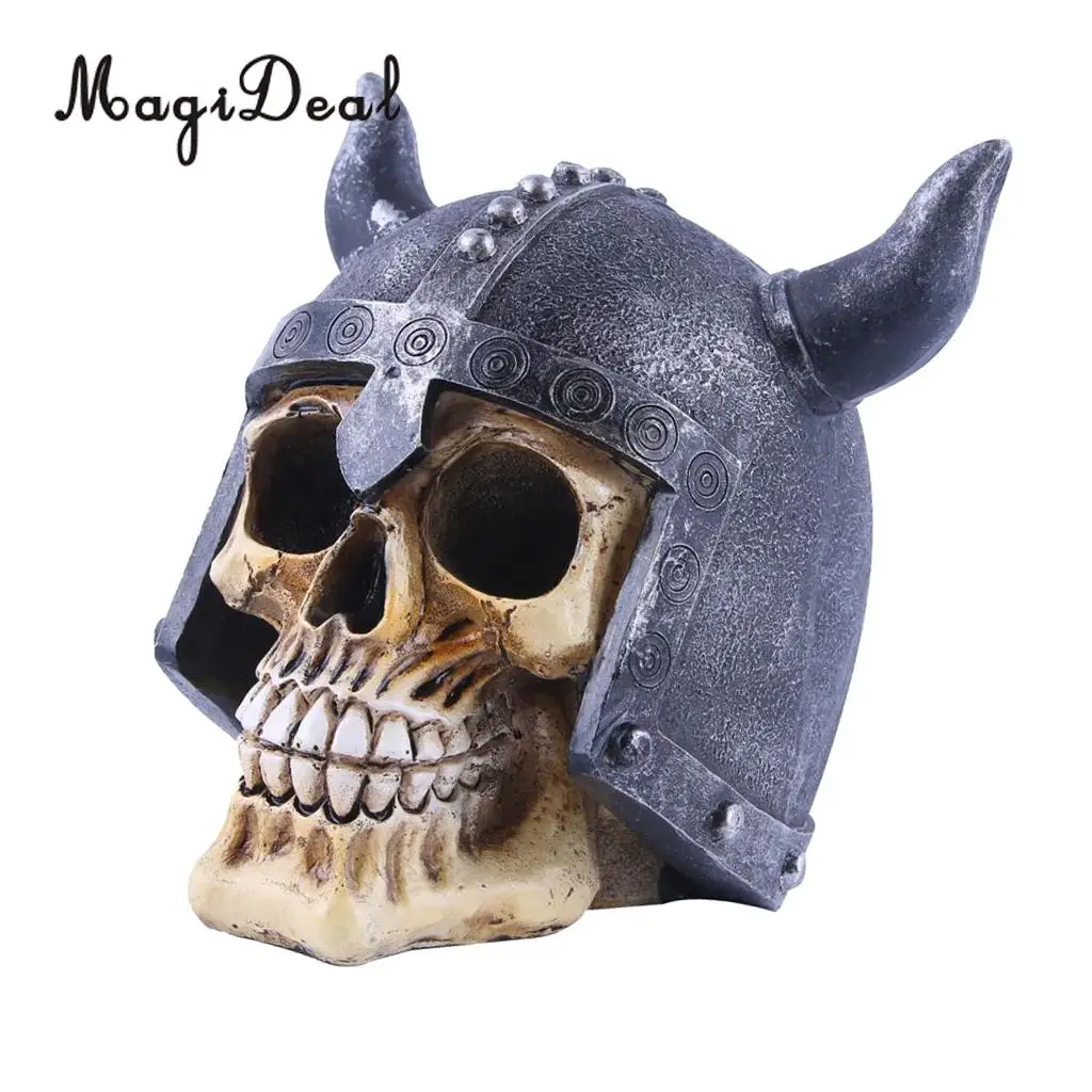 Collectable Resin Human Skull Skeleton Head for Desktop Shelf Display Decoration, 10 Styles