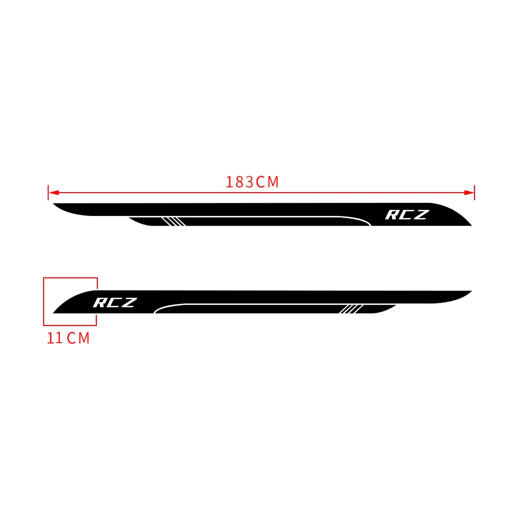 183 см DIY пользовательские автомобильные наклейки для Пежо RCZ боковая наклейка на кузов автомобиля Наклейка декоративная наклейка s авто аксессуары
