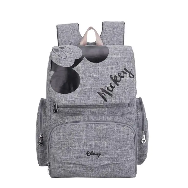 Disney Микки и Минни дорожная сумка для подгузников многофункциональная детская коляска сумка USB бутылка теплее мумия рюкзак подгузник сумка