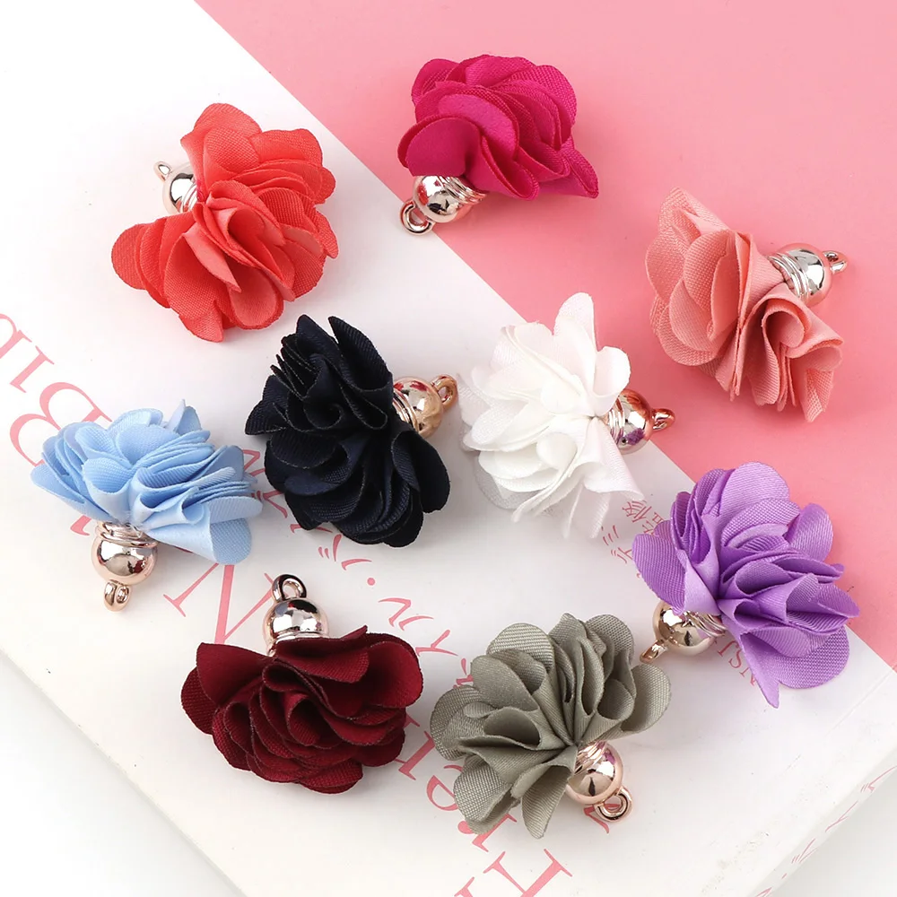 10pc 14 Color Jewelry Accessories/Jewelry Decoration/Diy Earrings Findings/ Tassels Flowers/Brooch Production/Clothing Making
