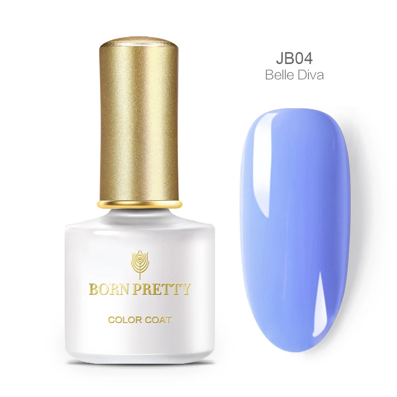 BORN PRETTY 60 Colors Blue Series Gel Nail Polish Pure Nail Color Soak Off UV Gel Polish Nail Art Lacquer Varnish 6ml Maicure - Цвет: BP-JB04