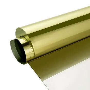 

90x500 cm Mirrored Solar Reflective Window Glass Tint Film One Way mirror Film for Home UV Blocking Heat Control self-adhesive