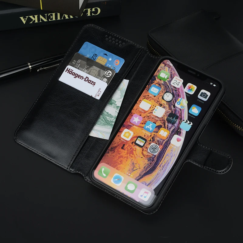 Флип чехол для телефона ZTE Blade V6 D6 X7 Z7 Z9 мини V7 M2 Lite L5 плюс N2 максимальный портмоне с
