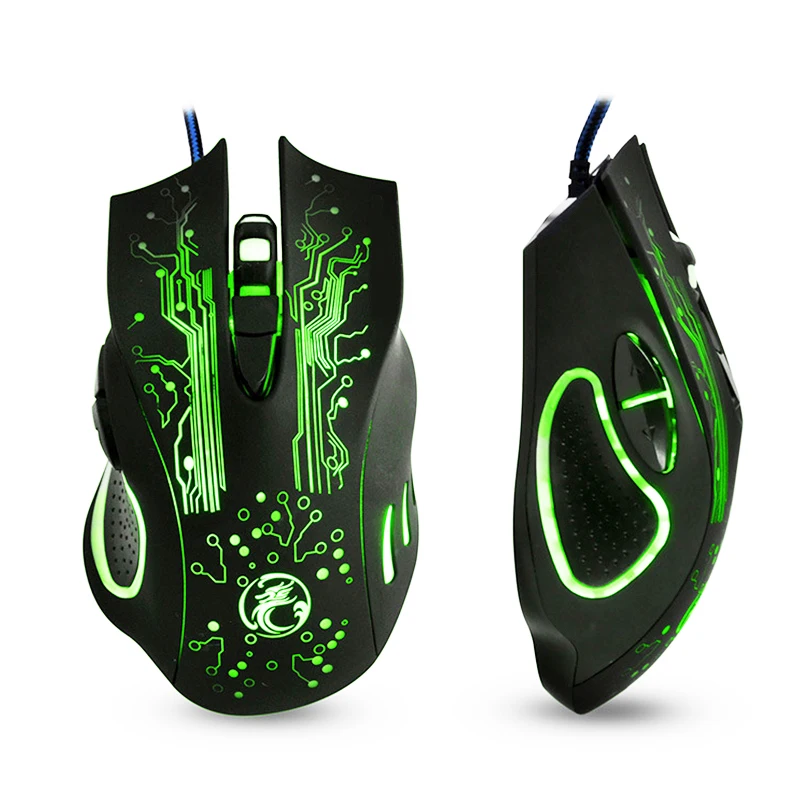EASYIDEA Wired font b Gaming b font Mouse 5000dpi Professional USB Mouse Mice Changeable LED Light