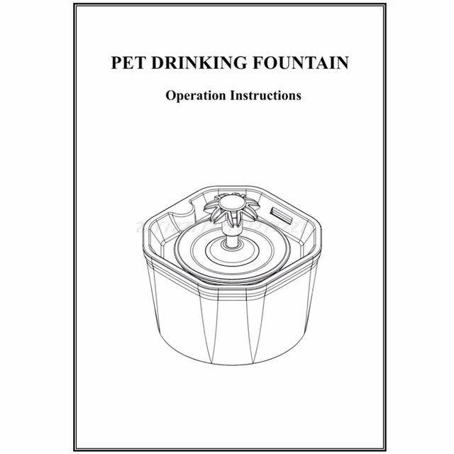 Automatic Cat Water Fountain 1.6L 5