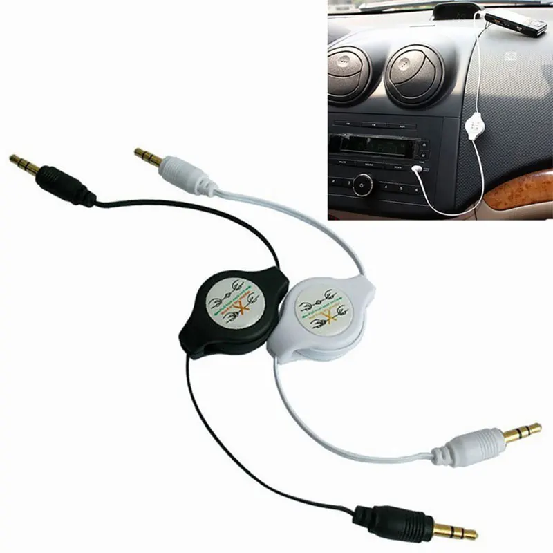 

Stereo 3.5mm to 3.5 Jack Car Audio Flexible Extension Cable Male Retractable Aux Music Line for iPhone 6 Plus Samsung S7 LHY Sal