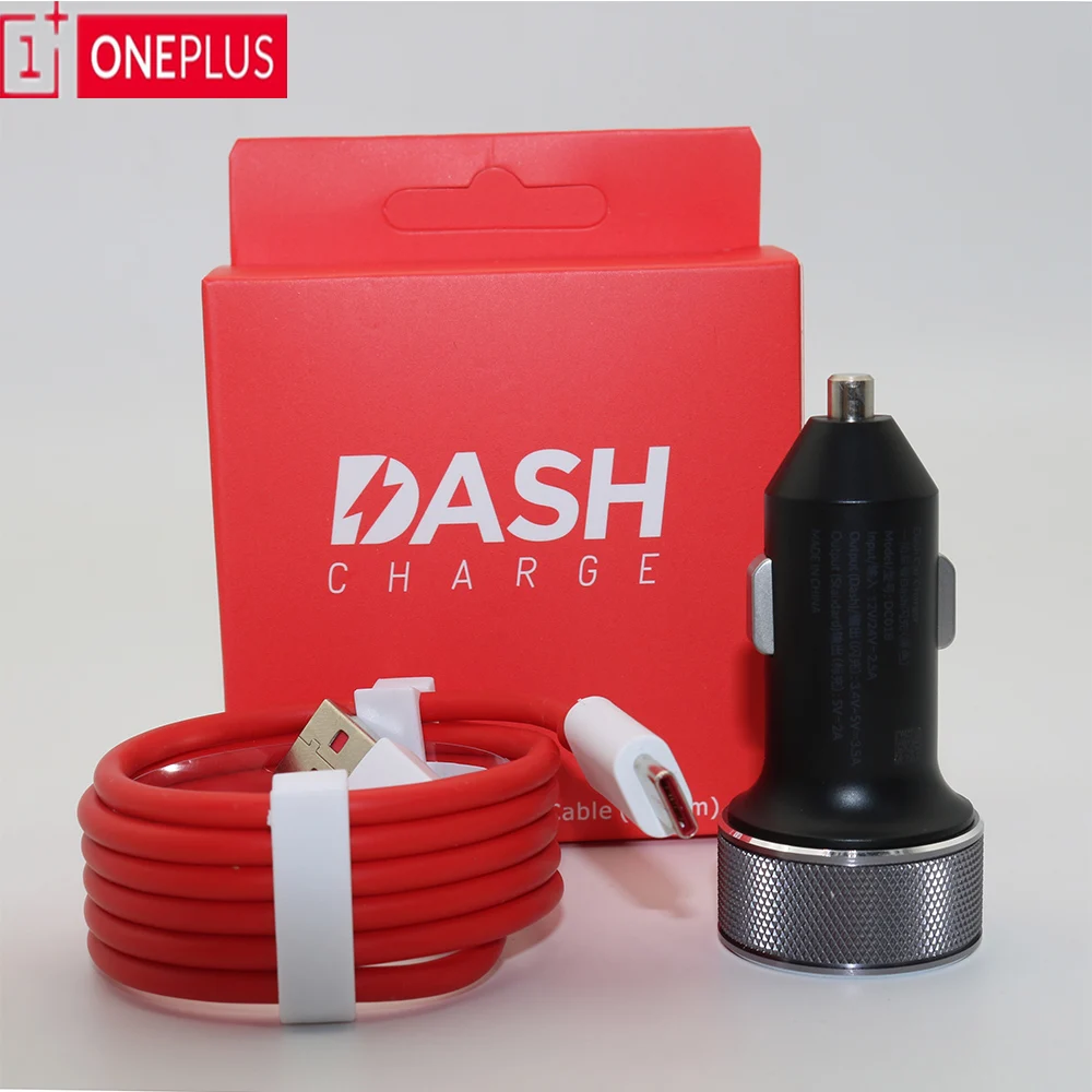 

Original Oneplus Dash Car Charger 6 6T 5t 5 3t 3 one plus smartphone QC 3.0 quick charge Fast Charging Type C Cable