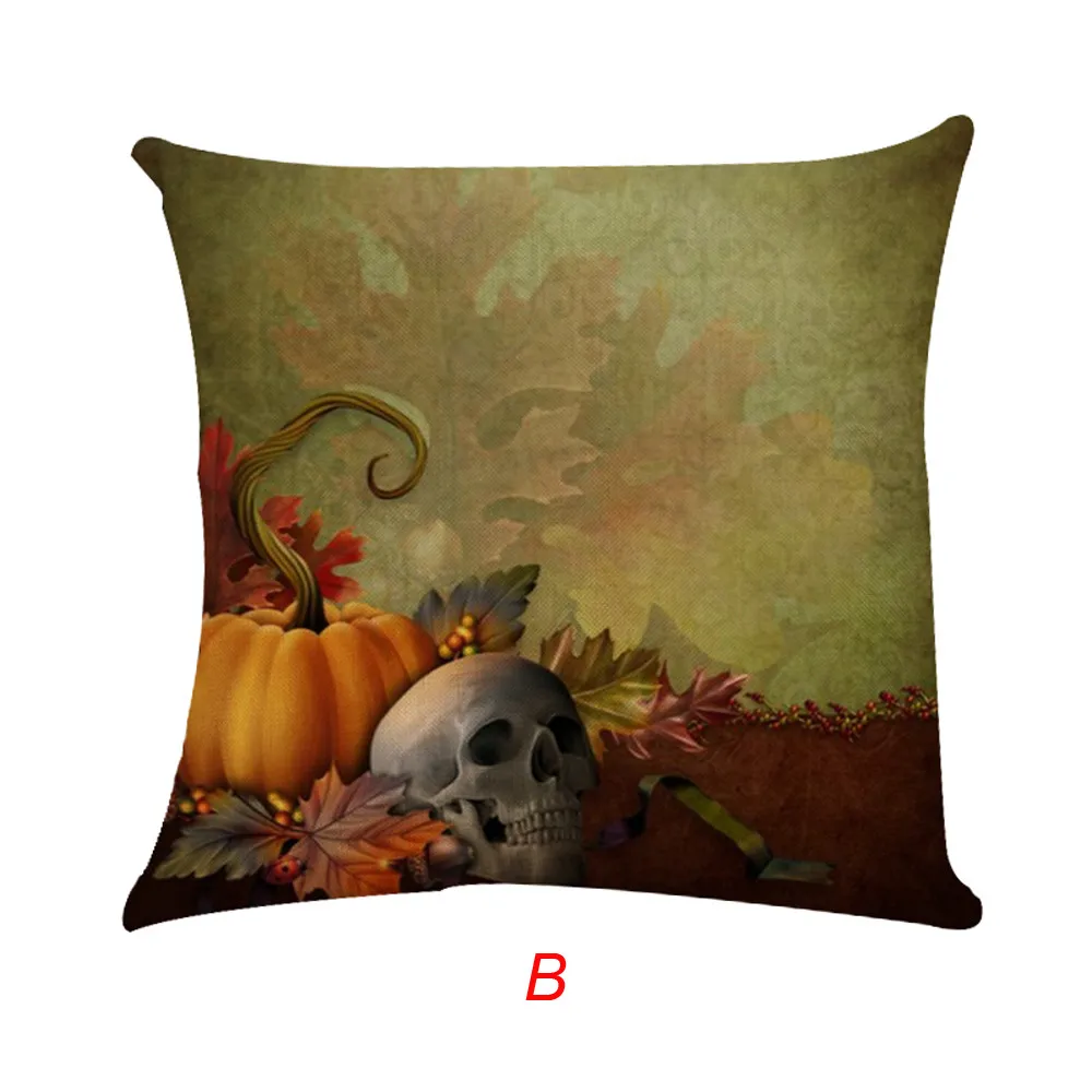Акварельная Подушка с изображением тыквы, наволочка, чехол для подушки на Хэллоуин, День благодарения, Декор для дома, горячая Распродажа 19Sep