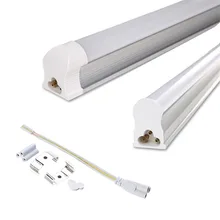 10 pçs led t5 t8 integrado tubo 10w 6 600mm 300mm 220v transparente leitoso capa frete grátis branco frio/quente lâmpada branca
