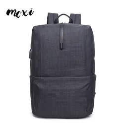 Moxi плед Оксфорд ткань новый рюкзак разъем для наушников зарядка через usb многофункциональный мужской рюкзак для ноутбука простые дорожные
