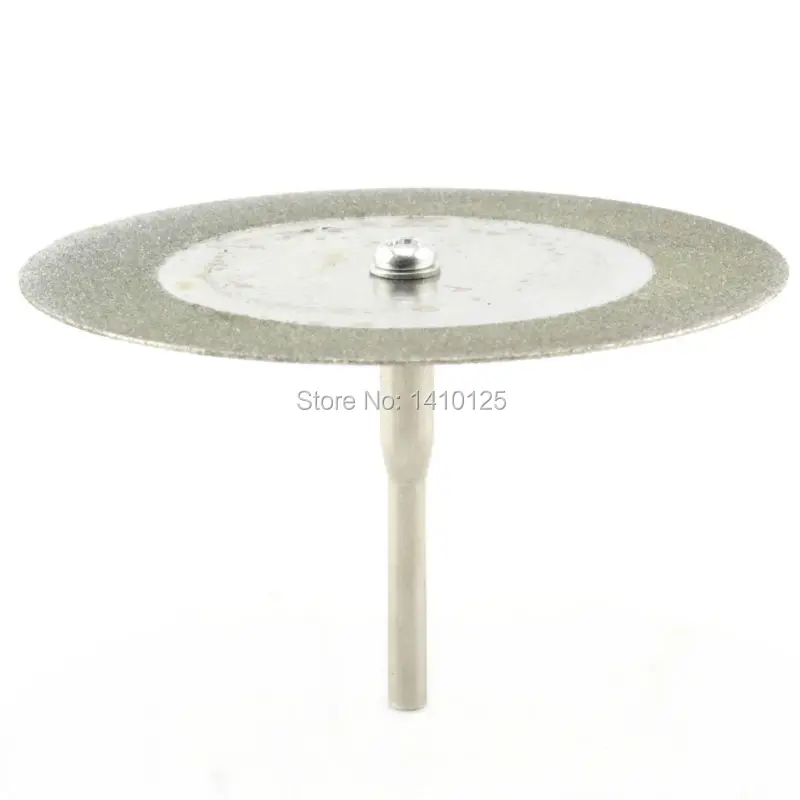 5Pcs 60 mm 2 3/8&quot inch Diamond Coated Cutting Wheel Rotary Blades Grinding Cut off Disc Shank 1/8&quot Mandrel Fit Dremel Machine|mandrel for