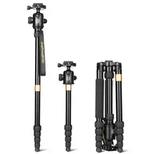 Moveski Q668 Professional камера штатив монопод шаровая Головка для мобильного телефона Алюминиевый цифровой DSLR видео камера штатив