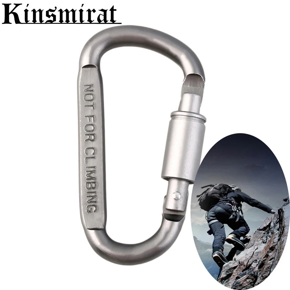 Aluminium Alloy Keychain Safety Buckle Climbing Button Quickdraws