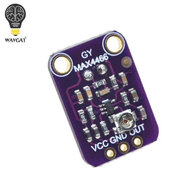 Модуль усилителя микрофона eletret MAX4466 с регулируемым коэффициентом усиления для