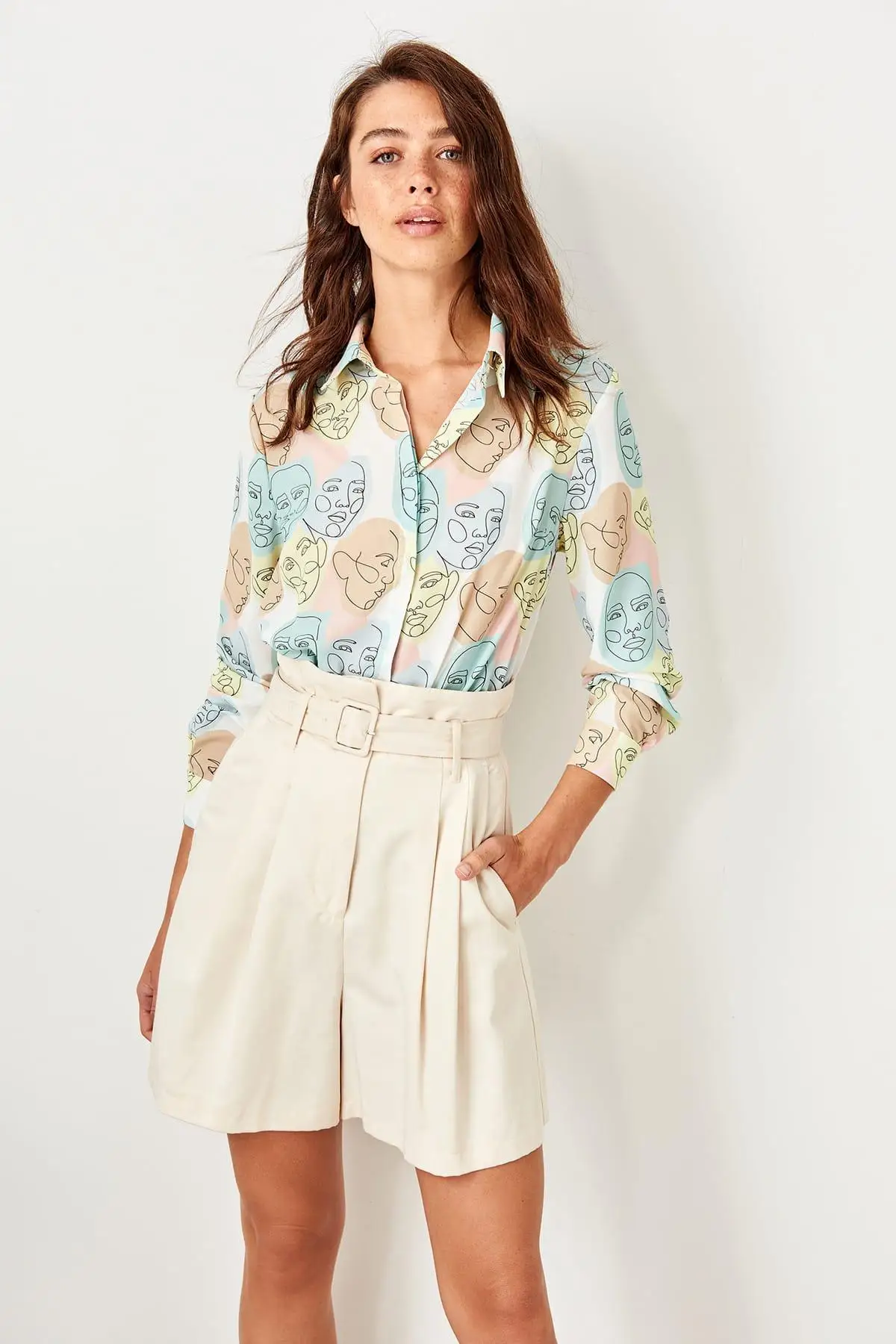 Trendyol разноцветная рубашка TWOSS19SO0023| |