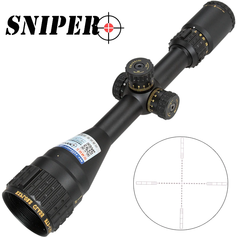 Sniper AOGL 3 15x44 Red Dot Tacticl Riflescope Optical Rifle Sight Scope Hunting Scopes Airsoft
