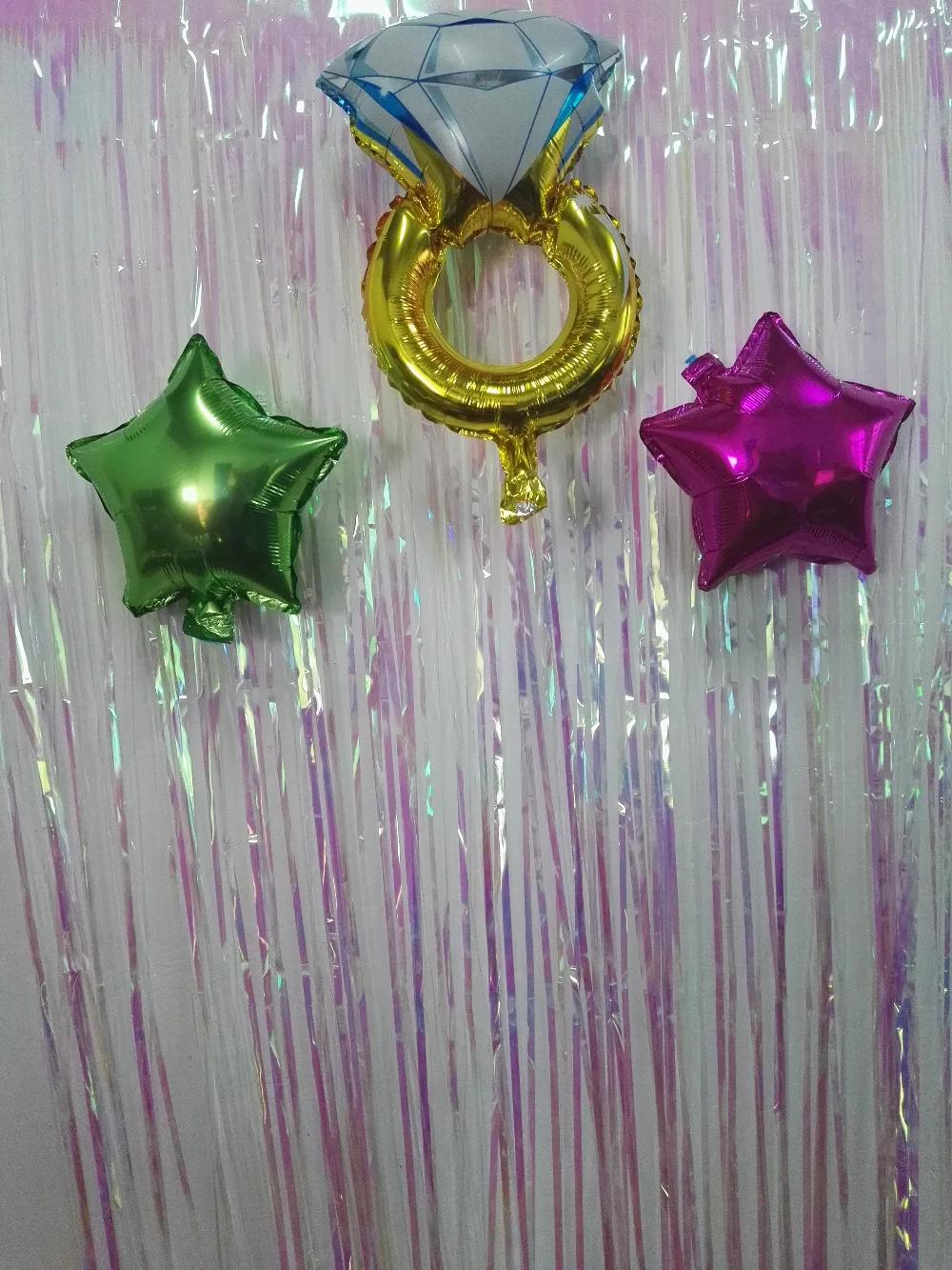 foil fringe curtain021