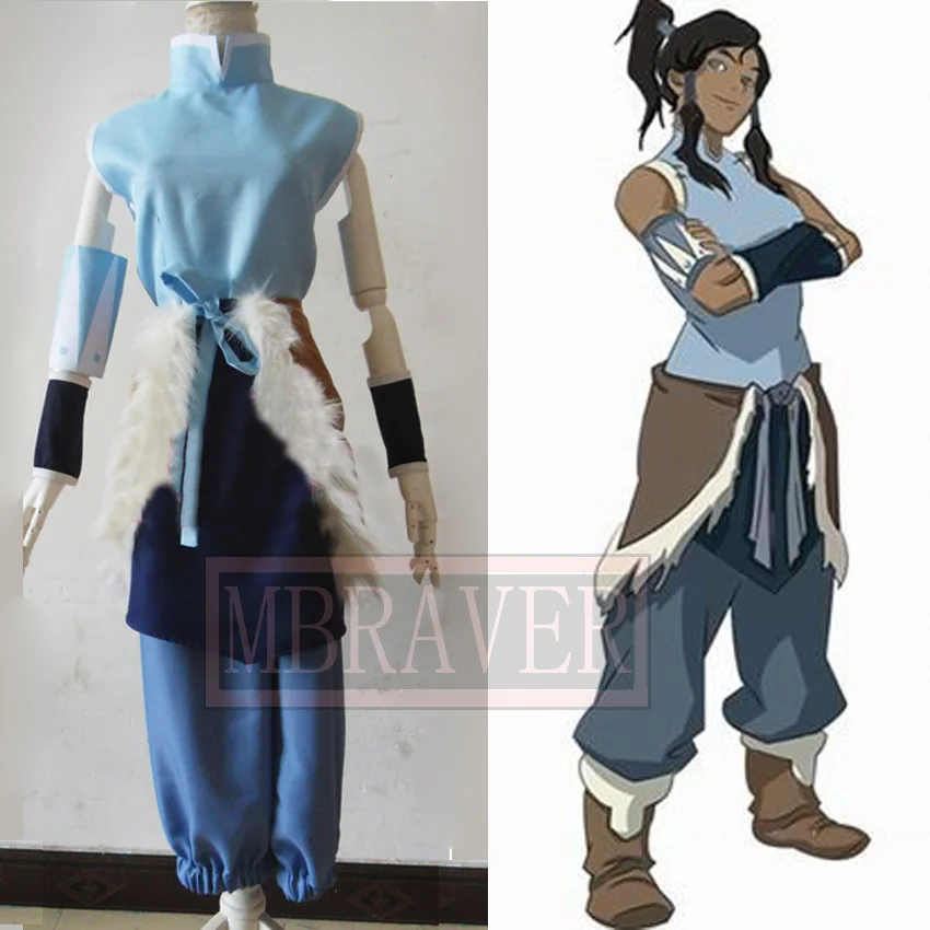 Avatar The Legend of Korra The Heroine Korra font b Anime b font Custom Made Uniform