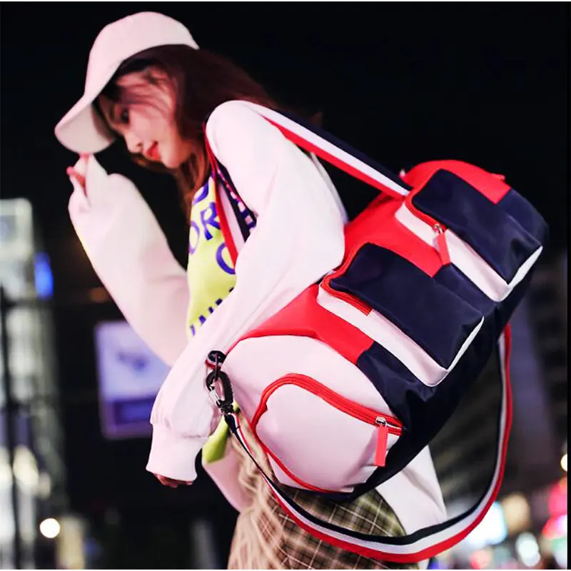 Large Gym Bags Waterproof Women Sport Bags With Compartment Nylon Outdoor Travel Bags Hand Luggage Girl Fitness Shoulder Bags Large Gym Bags Waterproof Women Sport Bags With Compartment Nylon Outdoor Travel Bags Hand Luggage Girl Fitness Shoulder Bags