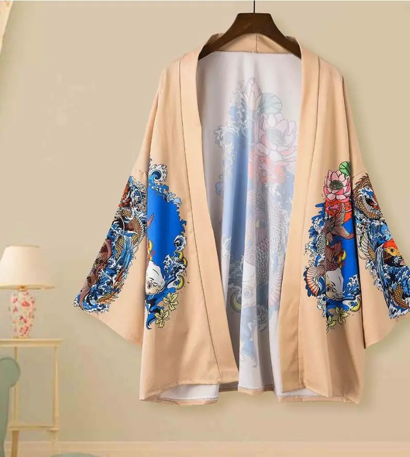 

New Japanese kimono women's thin section printed sunscreen shirt